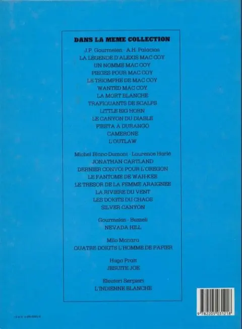 Verso de l'album Mac Coy Tome 4 Le triomphe de Mac Coy