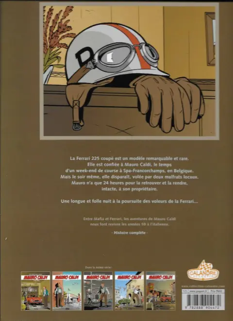 Verso de l'album Mauro Caldi Tome 6 Les voleurs de Ferrari