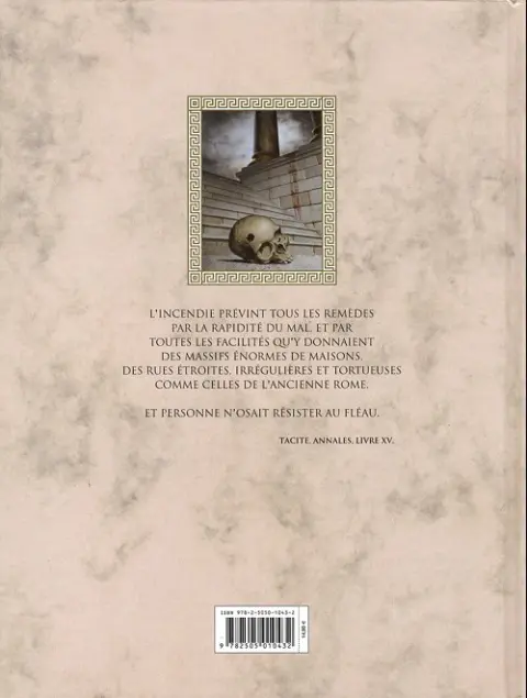 Verso de l'album Murena Tome 8 Revanche des cendres