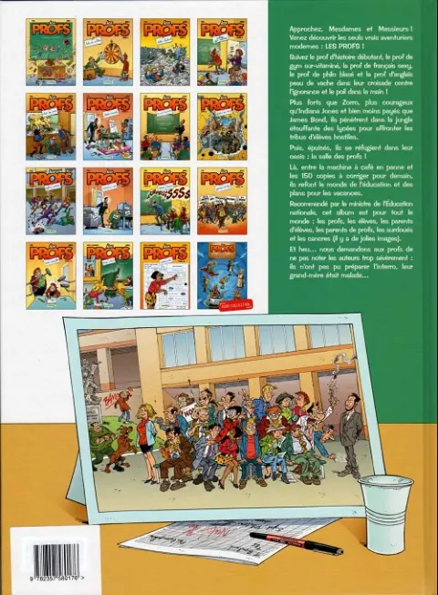 Verso de l'album Les Profs Tome 2 Loto et colles
