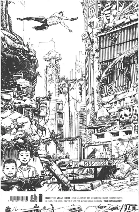 Verso de l'album Tokyo Ghost Tome 1 Eden atomique