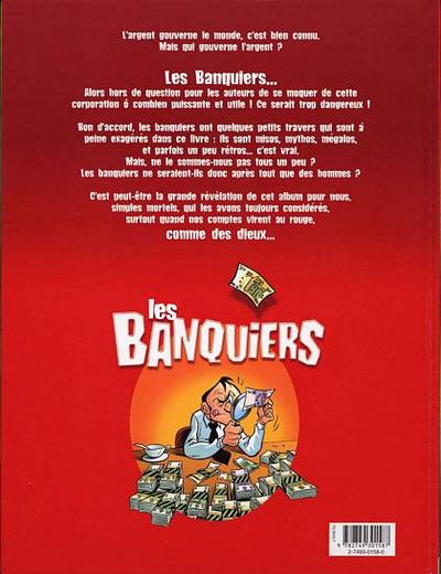 Verso de l'album Les Banquiers Tome 2 Il faut bien que la banque croûte
