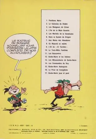 Verso de l'album Le Vieux Nick et Barbe-Noire Tome 5 Les mutinés de la Sémillante