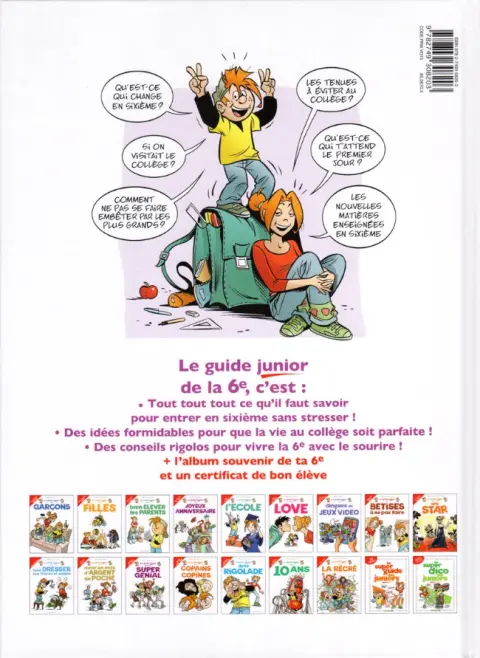 Verso de l'album Les guides junior Tome 18 Le guide junior de la 6e