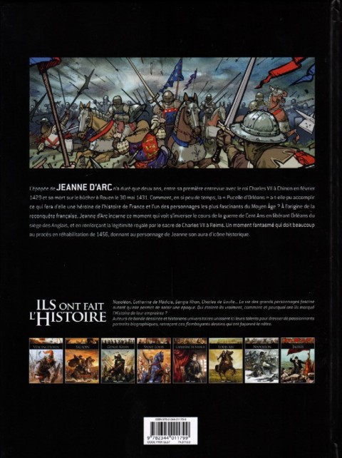 Verso de l'album Ils ont fait l'Histoire Tome 14 Jeanne d'Arc