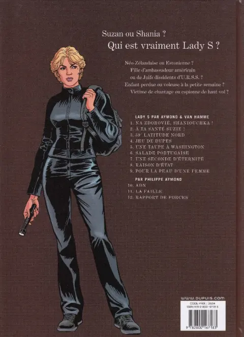 Verso de l'album Lady S. Tome 12 Rapport de forces
