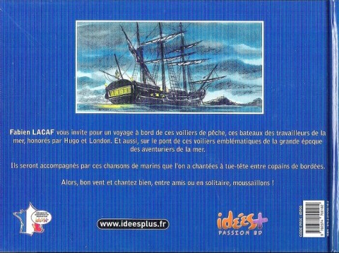 Verso de l'album Vieux grééments et chansons de marins !