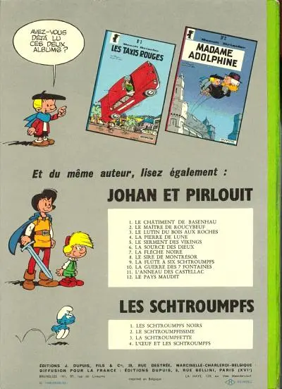 Verso de l'album Benoît Brisefer Tome 3 Les douze travaux de Benoît Brisefer