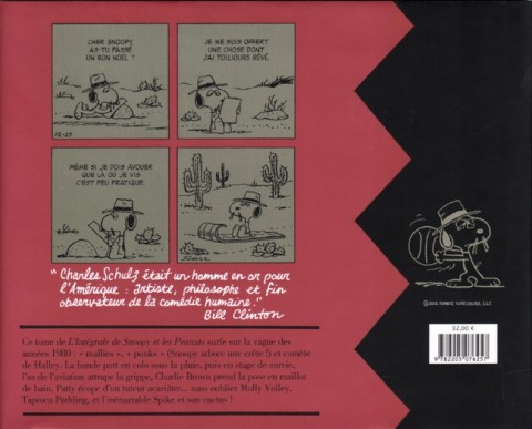 Verso de l'album Snoopy & Les Peanuts Tome 18 1985 - 1986