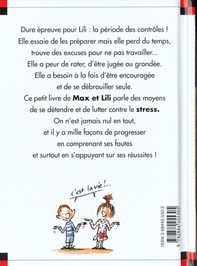 Verso de l'album Ainsi va la vie Tome 52 Lili a peur des contrôles
