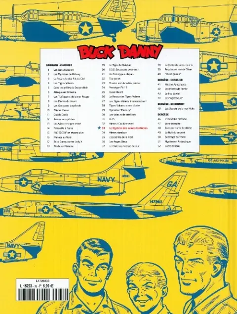 Verso de l'album Buck Danny Tome 33 Le mystère des avions fantômes