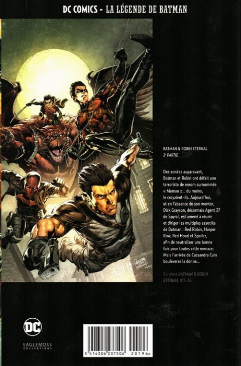 Verso de l'album DC Comics - La Légende de Batman Hors-série Volume 6 Batman & Robin Eternal - 2ème partie