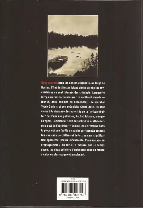 Verso de l'album Shutter Island