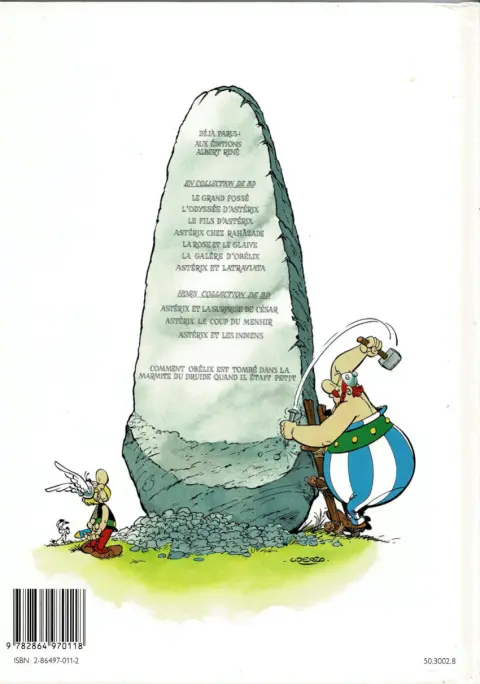 Verso de l'album Astérix Tome 27 Le fils d'Astérix