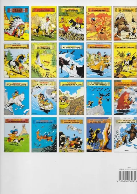Verso de l'album Yakari Tome 13 Les seigneurs des plaines