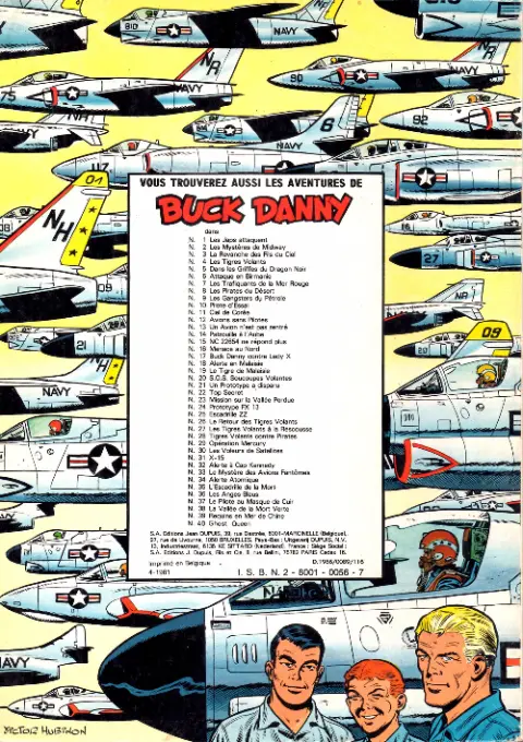 Verso de l'album Buck Danny Tome 19 Le Tigre de Malaisie