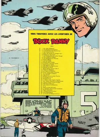 Verso de l'album Buck Danny Tome 32 Alerte à Cap Kennedy