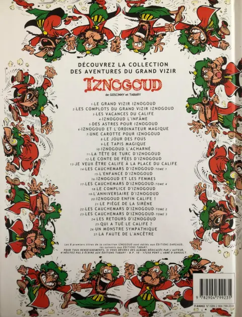 Verso de l'album Iznogoud Tome 11 La tête de Turc d'Iznogoud