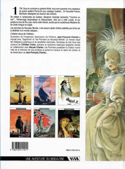 Verso de l'album Les Pionniers du Nouveau Monde Tome 5 Du sang dans la boue
