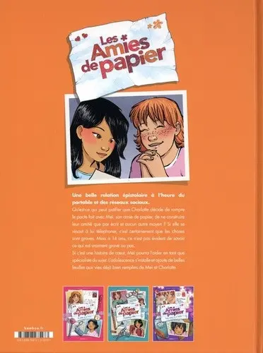 Verso de l'album Les Amies de papiers Tome 4