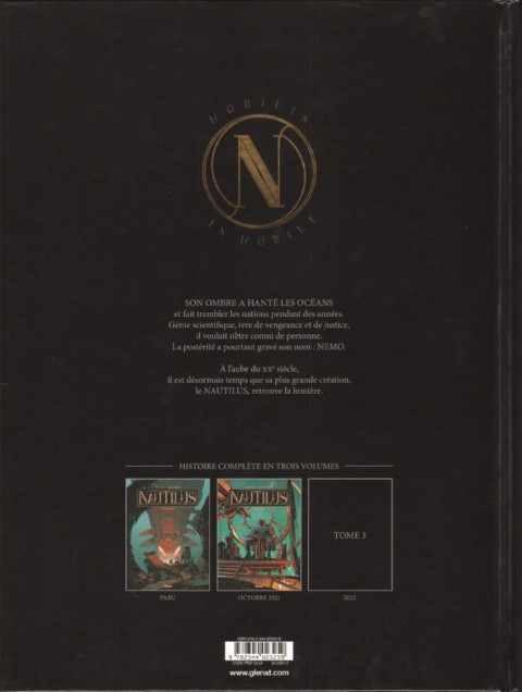 Verso de l'album Nautilus Tome 1 Le théâtre des ombres