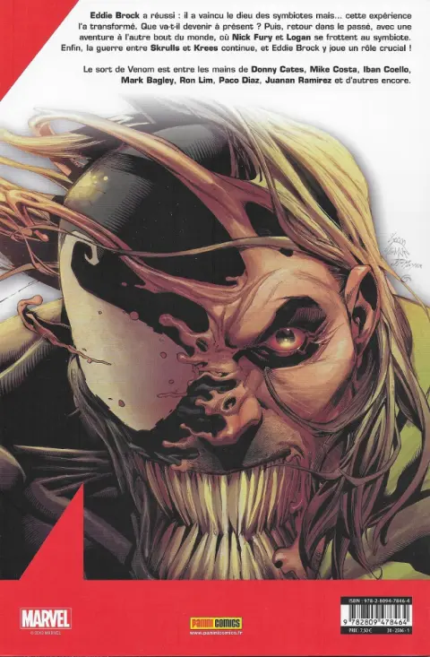 Verso de l'album Venom Volume 4 Force majeure