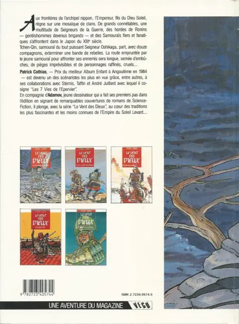 Verso de l'album Le Vent des Dieux Tome 1 Le sang de la lune