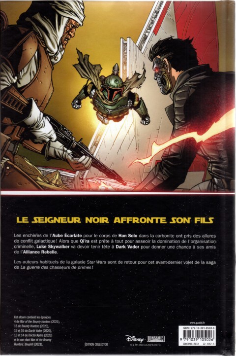 Verso de l'album Star Wars - War of the Bounty Hunters Tome 4/5