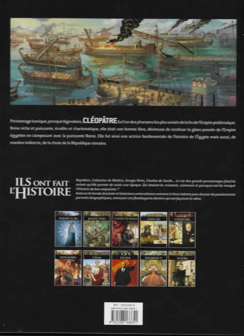 Verso de l'album Ils ont fait l'Histoire Tome 31 Cléopâtre