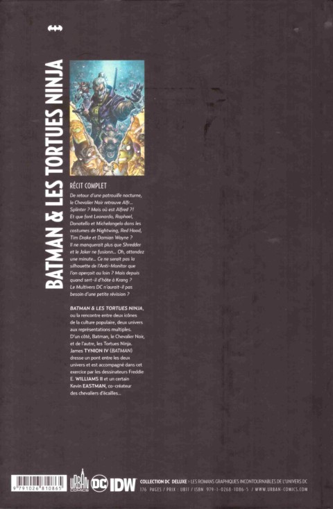 Verso de l'album Batman & les Tortues Ninja Tome 3 Fusion