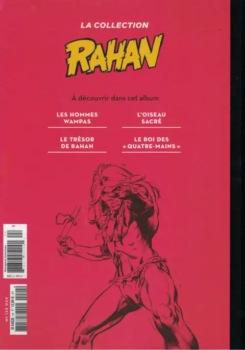 Verso de l'album Rahan La Collection (Hachette) Tome 24