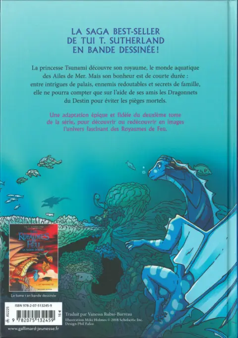 Verso de l'album Les royaumes de Feu 2 La princesse disparue
