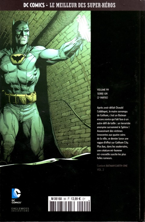Verso de l'album DC Comics - Le Meilleur des Super-Héros Volume 99 Batman - Terre-Un - 2e partie