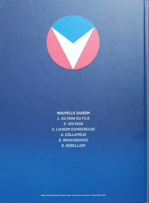 Verso de l'album Michel Vaillant Tome 6 Rébellion