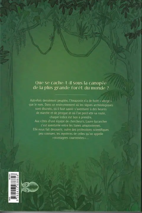 Verso de l'album À la recherche de l'Amazonie oubliée