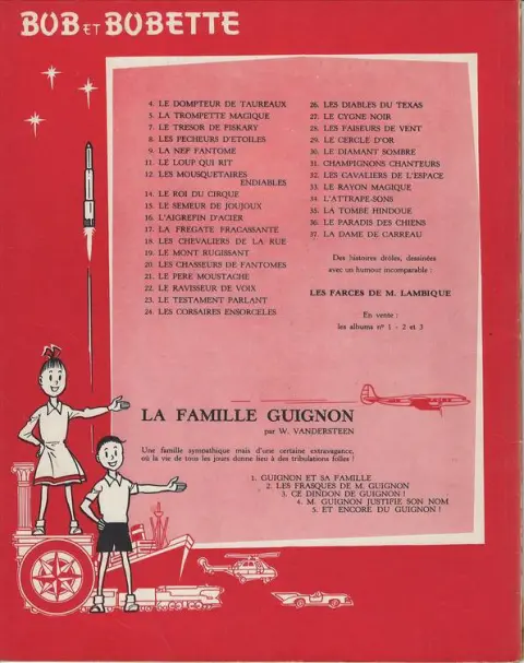 Verso de l'album Bob et Bobette Tome 24 Les corsaires ensorcelés