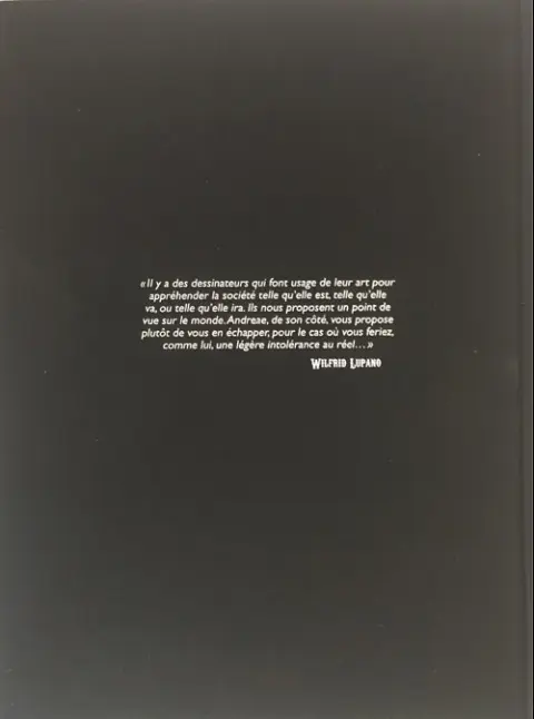 Verso de l'album Créatures