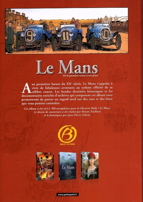 Verso de l'album Le Mans Tome 3 De la première course à nos jours