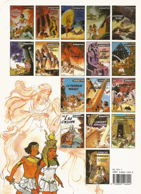 Verso de l'album Papyrus Tome 11 Le pharaon maudit