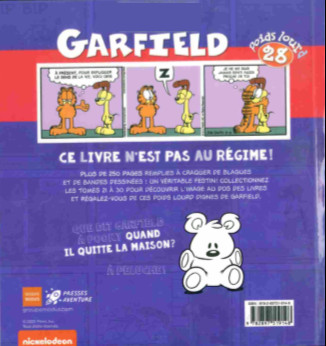 Verso de l'album Garfield #28 Poids lourd
