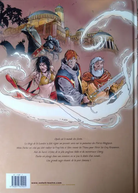 Verso de l'album Les Forêts d'Opale Tome 1 Le bracelet de Cohars