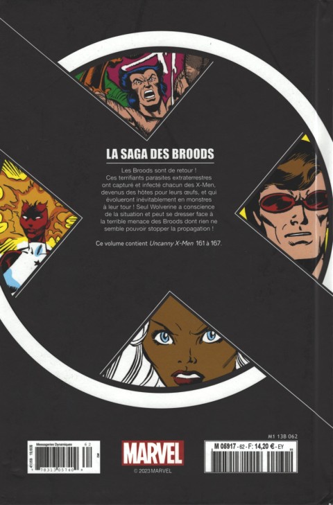 Verso de l'album X-Men - La Collection Mutante Tome 62 La Saga des Broods