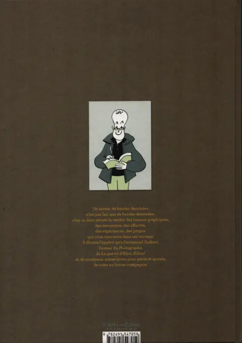 Verso de l'album Emmanuel Guibert, en bonne compagnie