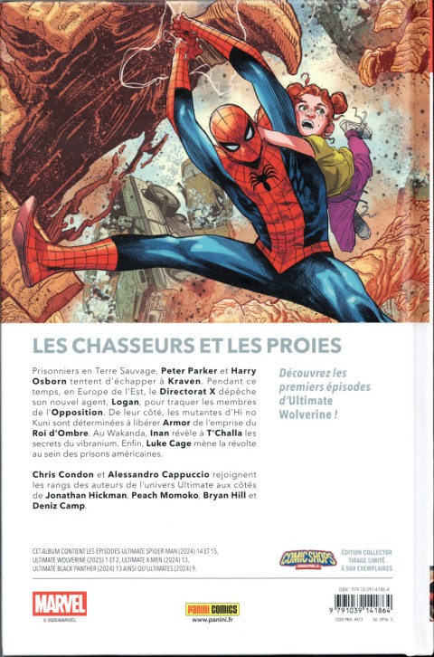 Verso de l'album Ultimate Universe 08