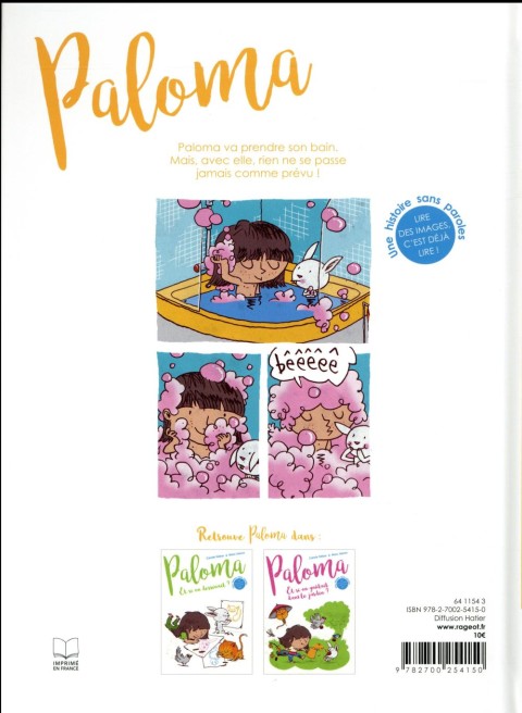 Verso de l'album Paloma 3 Et si on prenait un bain ?