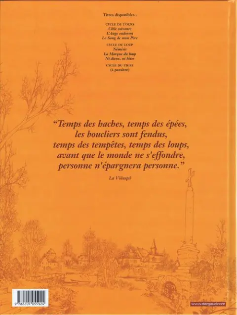 Verso de l'album La Croix de Cazenac Tome 6 Ni dieux, ni bêtes