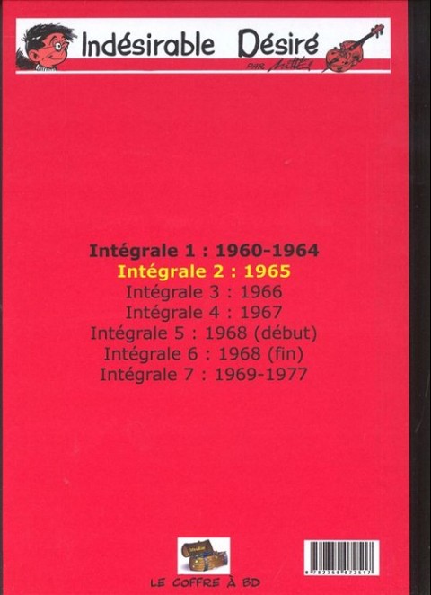 Verso de l'album L'indésirable Désiré Intégrale 2 1965