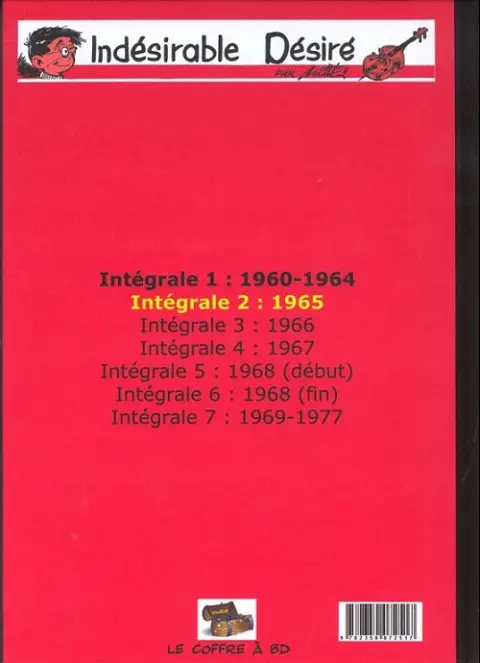 Verso de l'album L'indésirable Désiré Intégrale 2 1965