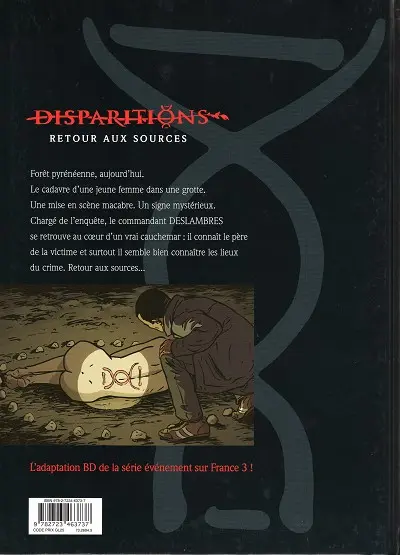 Verso de l'album Disparitions Tome 1 Retour aux sources I