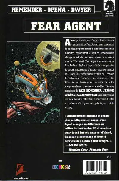 Verso de l'album Fear Agent Tome 4 Entreprise de démolition